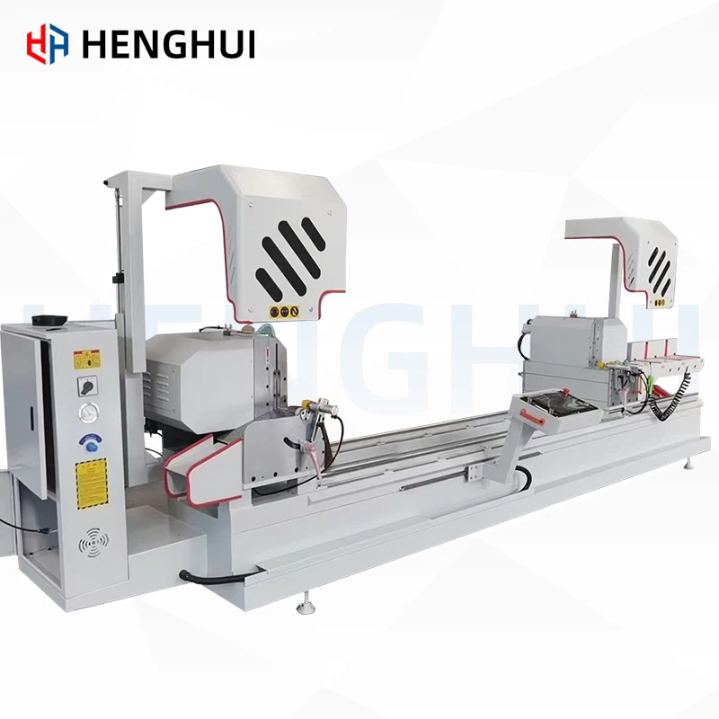 2 головки CNC режущая пила для алюминиевого профиля оконной и дверной обработки двойной головкой прецизионная