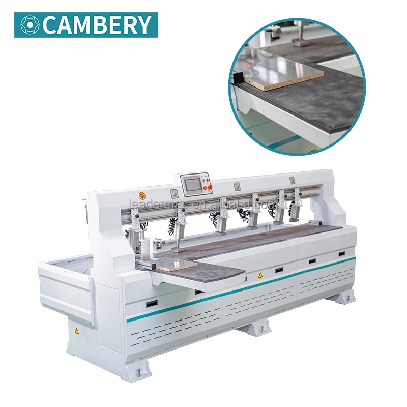 Fast CNC wood side hole drilling machine for the production of nested furniture