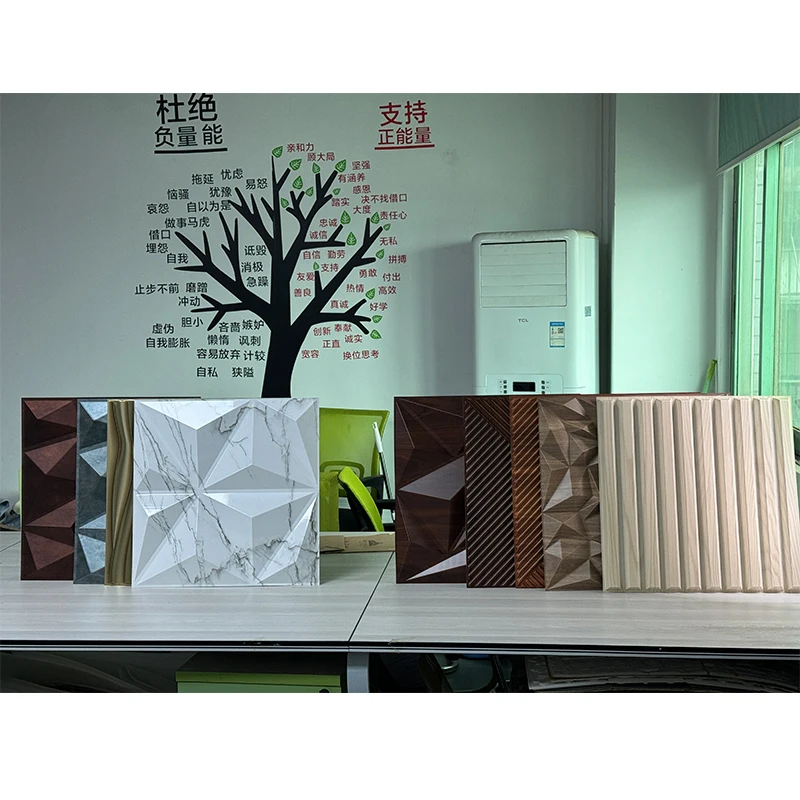 Home Para Pared Revestimento Decoration Wall Paper Pvc 3d Waterproof and Bendable Wall Panel 3d Cladding