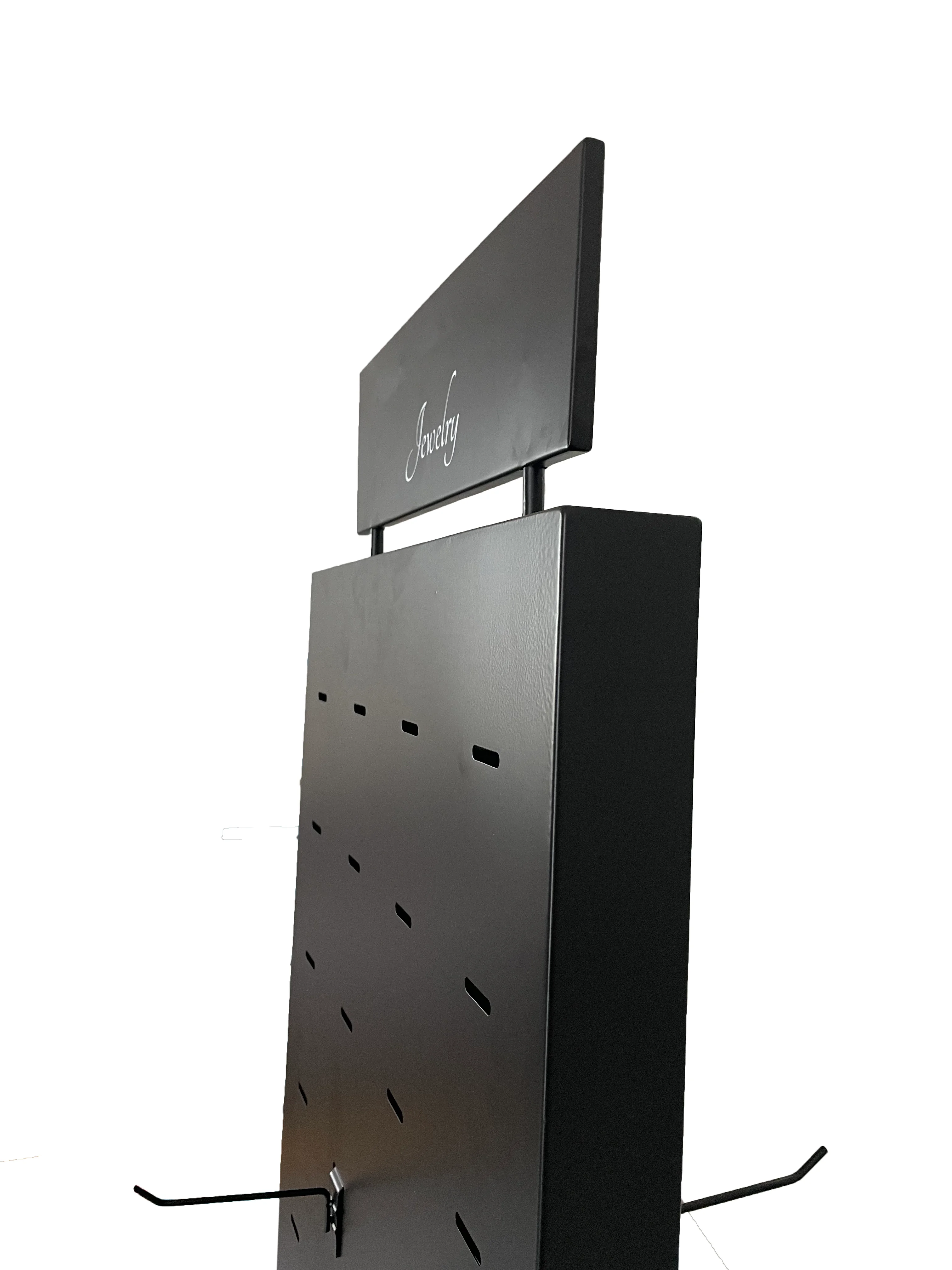 Customized Rotatable Metal Jewelry Display Rack with Hooks/dog collar display rack/exhibition display stand