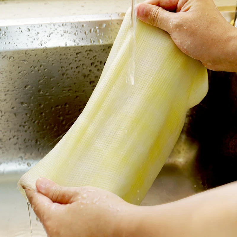 Organic bamboo cleaning towel Nonwoven Kitchen Cloth in Home competitive price