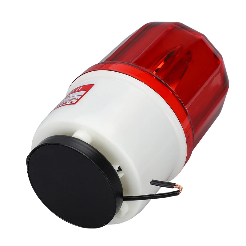Red emergency audible alarm warning lights DC AC 220V red yellow green blue rotating warning light beacon for industrial