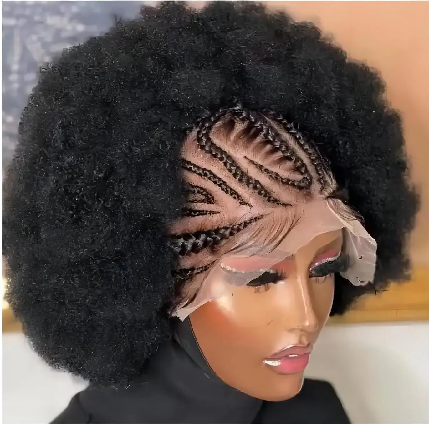Hd Full Braided Wigs Human Hair 360 Lace Frontal Wig For Black Women Knotless Box Braided Wig