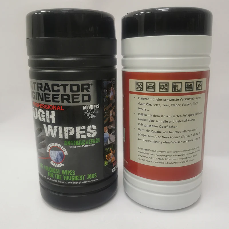 Custom Private Label Non Woven Heavy Duty Stain Remover Cleaning Industrial Wipes For Wholesale