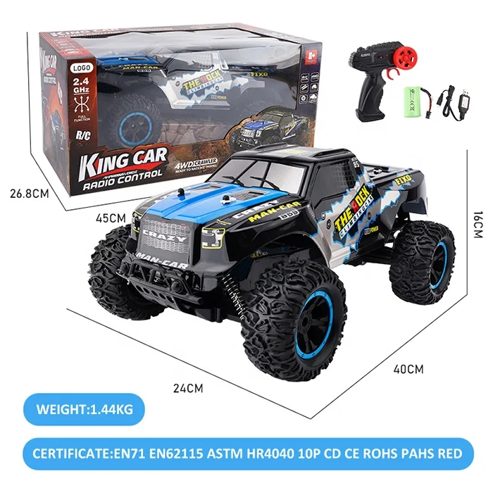 2.4ghz hyper go Rc Toy 1/10 Remote Control Pickup Truck Climbing Off-Road Vehicle Toy 12km/H high Speed Rc Car