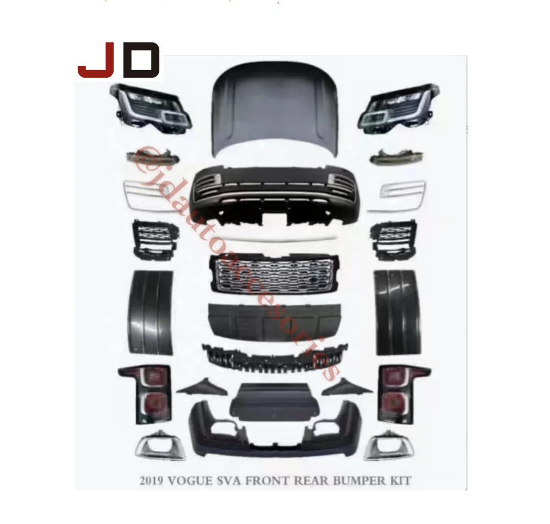 JD AUTO Range Rover upgrade kit Bumper Kit Body Kit for Range Rover Vogue SVA 2013 to 2018