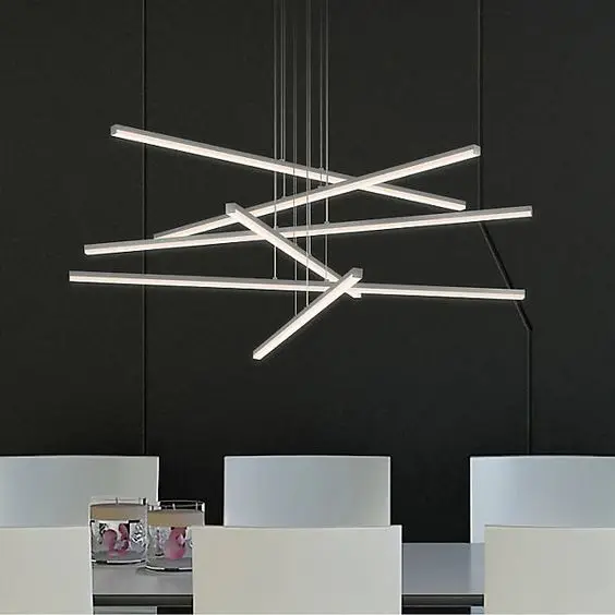  ETL cETL listed whold lamp Simple chandlier Hanging Decorative Ceiling Pendant Lights Circle Rings Acrylic modern