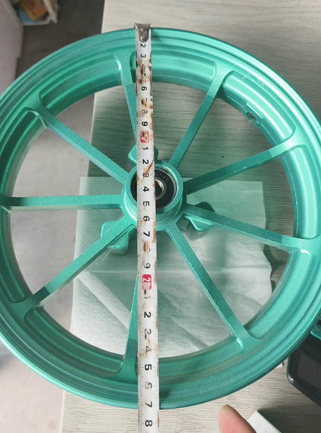 10 inch Rear Wheel With Disc Brake Orange Wheels