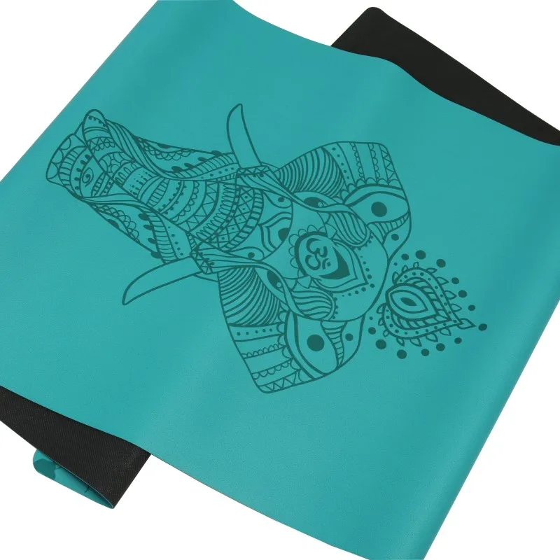 Eco Friendly Products 2023 Yoga and Pilates Anti Slip Fitness Matt Blue Frost PU Natural Rubber Yoga Mat