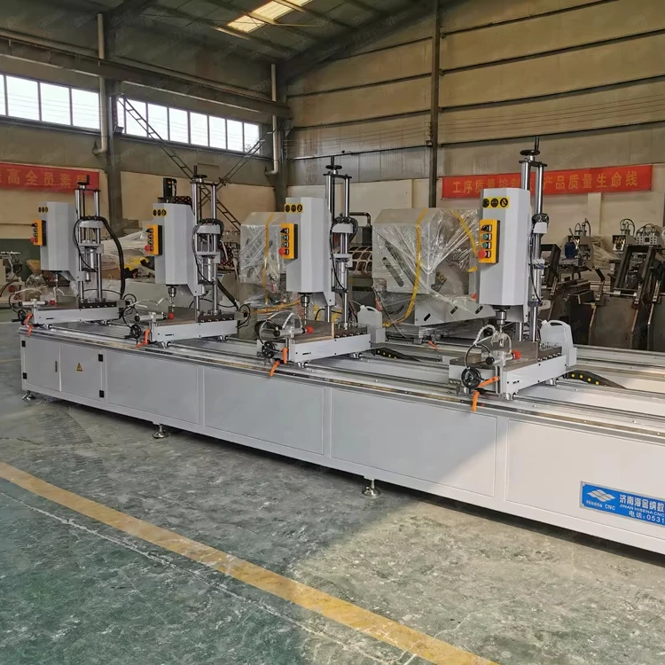 Multi Spindle Drilling Machine for Aluminum windows and Door Making Profiles