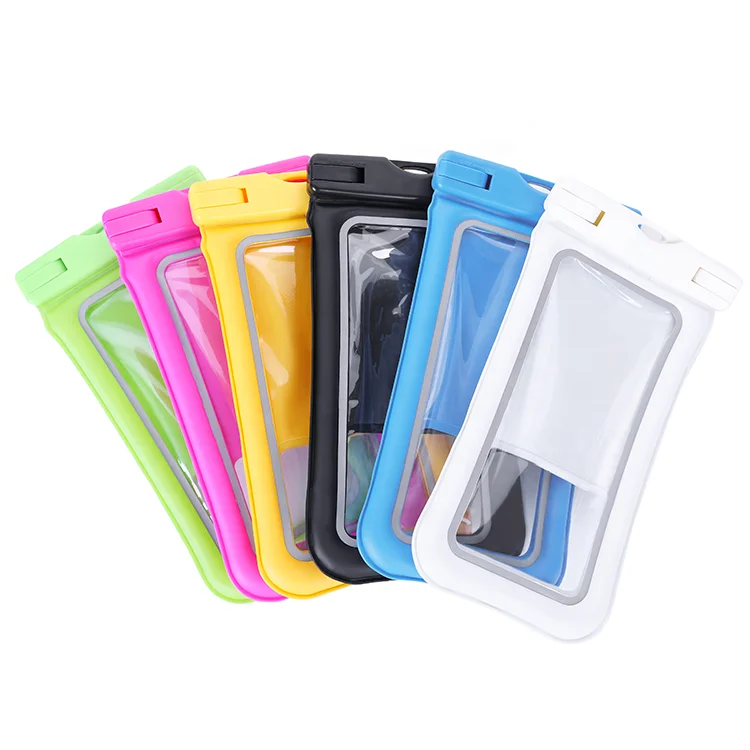 New fashion custom printed logo universal waterproof cell phone carry case PVC water proof phone bag