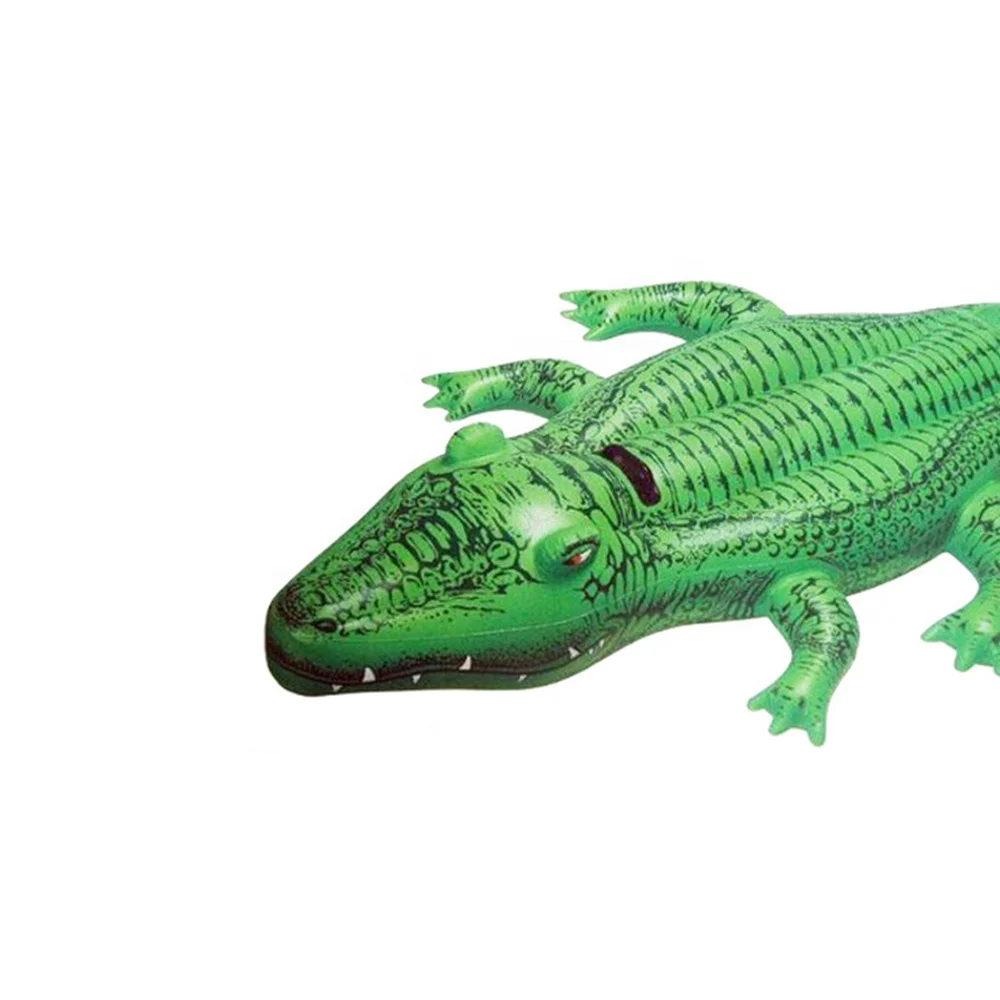 Crocodile Water Fun PVC Inflatable Animal Ride-on Pool Float Rider Toy For Swimming Play