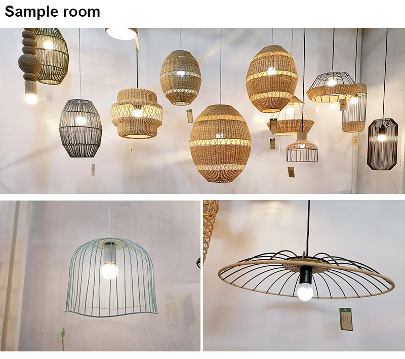 Tropical Water Hyacinth Table Lamp Natural Seagrass Seaweed Weave lighting White Drum lamp Shade for Living Room Family