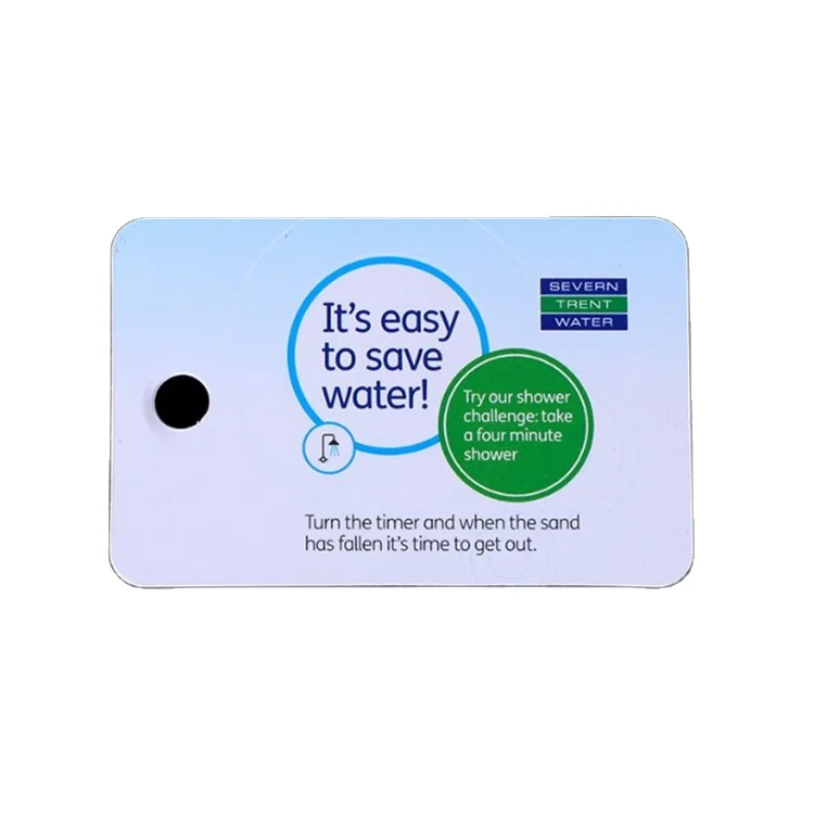 The manufacturer supplies PVC cards, custom-made high light plastic cards, custom hole punch hang tag