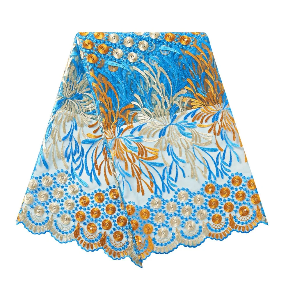 
Beaded Mesh embroidery laces fabrics 