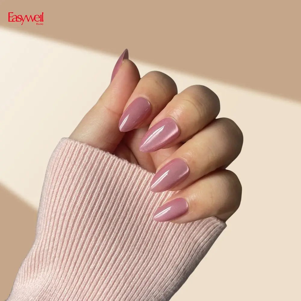 New 30 pcs ongles cat eye artificial nails custom stick on nails design press on nail packaging