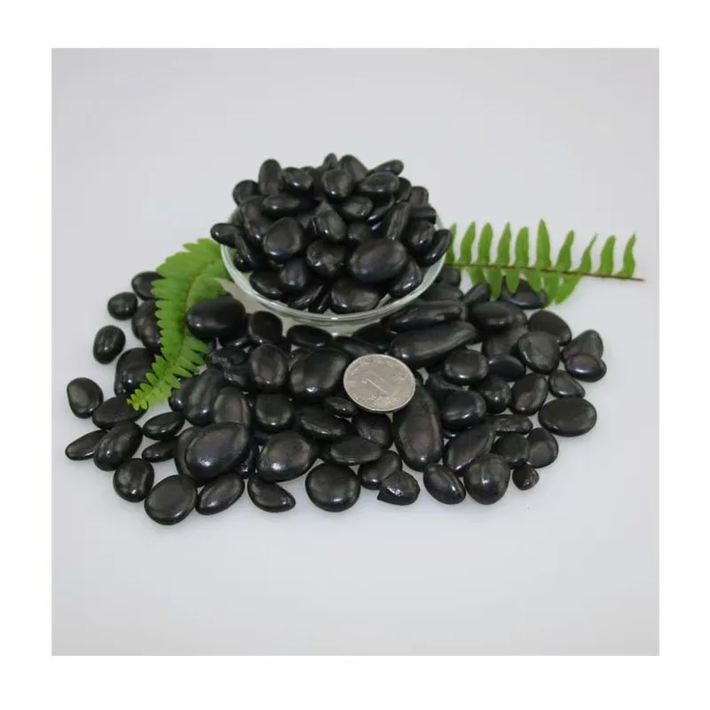 Decorative garden cobblestones for sale snow white pebbles white stone natural garden  black river rocksgranite cobble stone