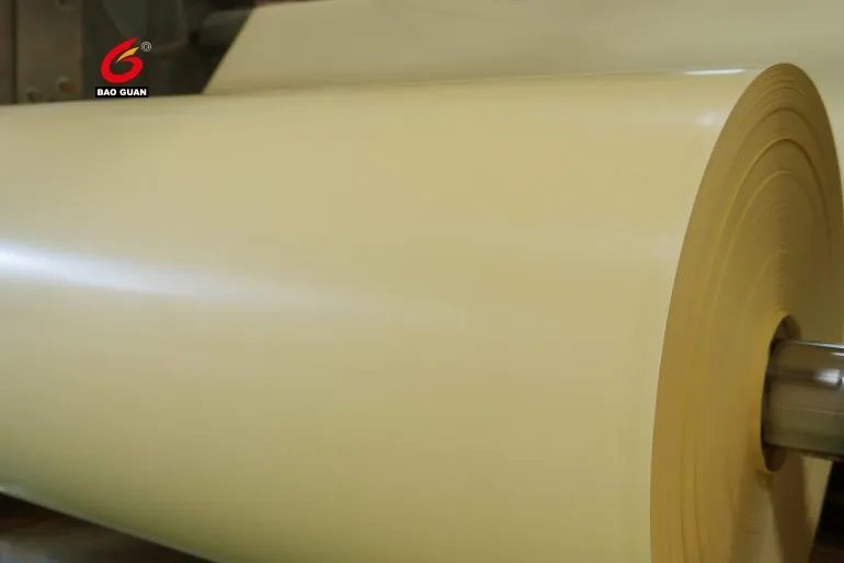 Wholesale High Quality Double Sided PE Coated Siliconized Release Paper Yellow Silicone Release Glassine Paper For Label