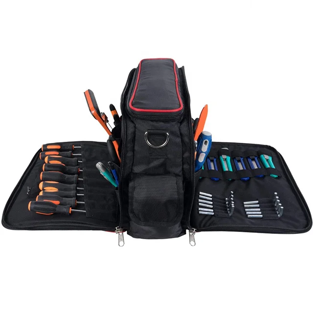 High Quality Durable Zipper Open Electrician Tool Tote Bag Portable New Design Tool Organizer