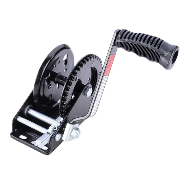 small Winch Hand Crank Manual marine boat Winch for boat trailer 1200LBS