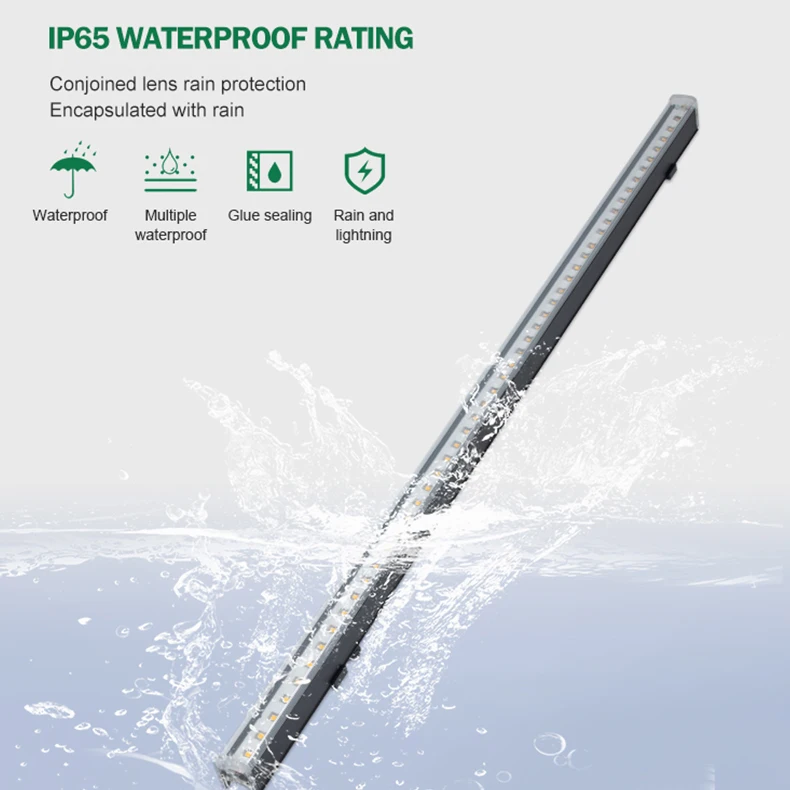 Factory Wholesale 12w IP65 Waterproof Hotel Landscape RGBW RGB LED Tube Linear Light