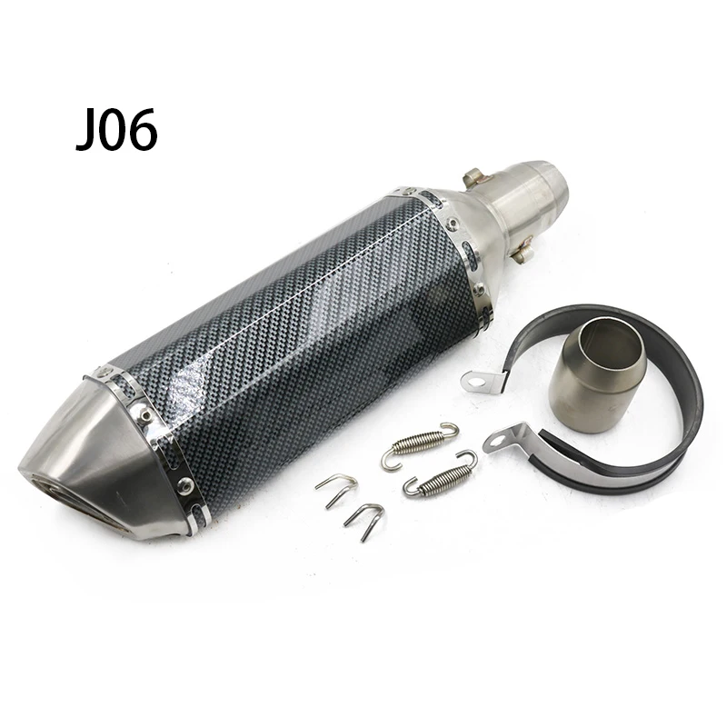 Motorcycle Universal Muffler Parts Exhaust Pipe Compatible 250cc 400 450mm ax100 for Yamaha jog YZF-R1 R6 R25 R15