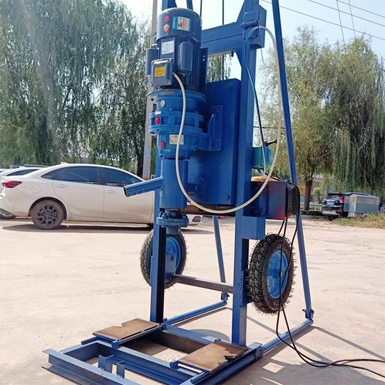 120 meters ground borehole water well drilling machine  Hydraulic crawler type borehole water well drilling