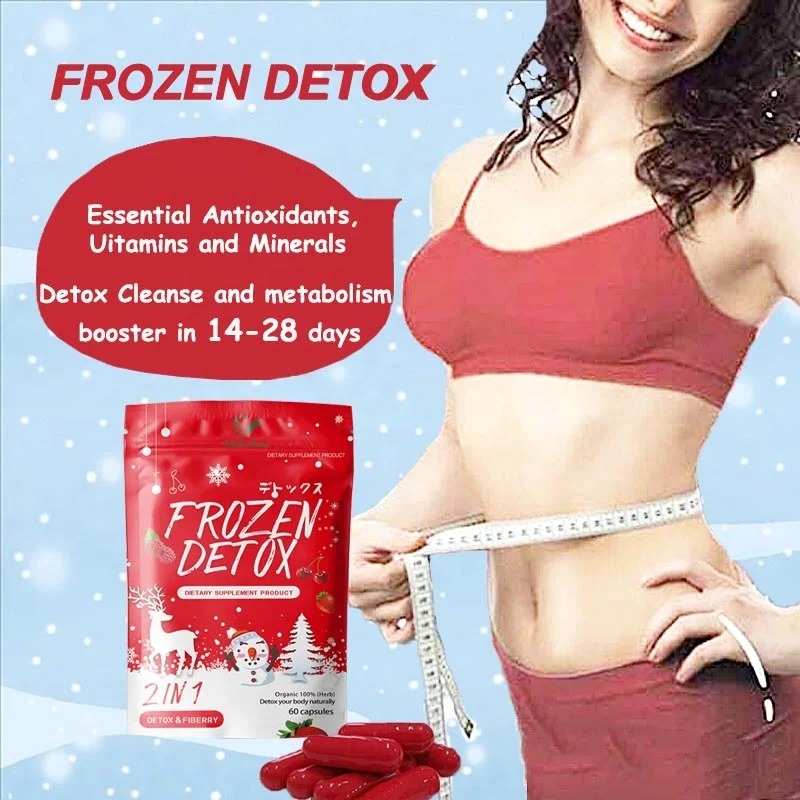 Detox Sliming Appetite lose Control diet Pills 2 in 1 fast and strong slim frozen detox capsules for weight product