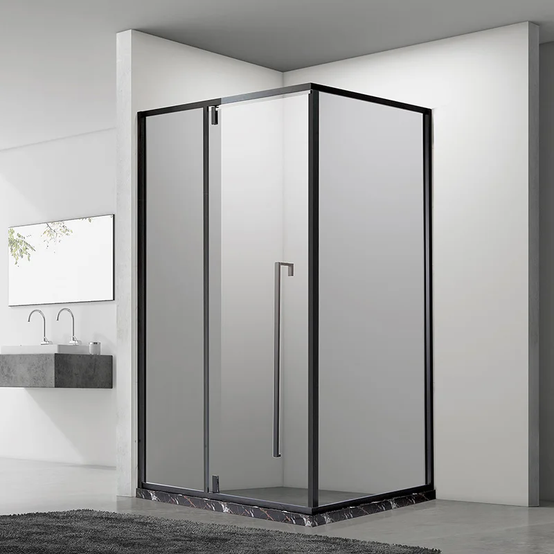 Алюминиевая рама готовые простые санитарные изделия стеклянная дверь для душа комната для дома