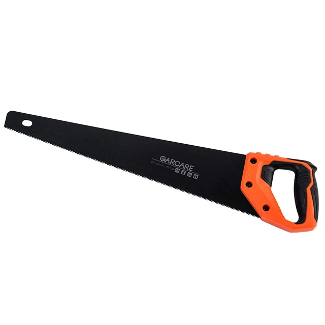 GHS03B-500, GARCARE 20 Inch Pro Hand Saw, Perfect for Sawing, Comfortable Ergonomic Non-Slip Rubber Handle,11 TPI