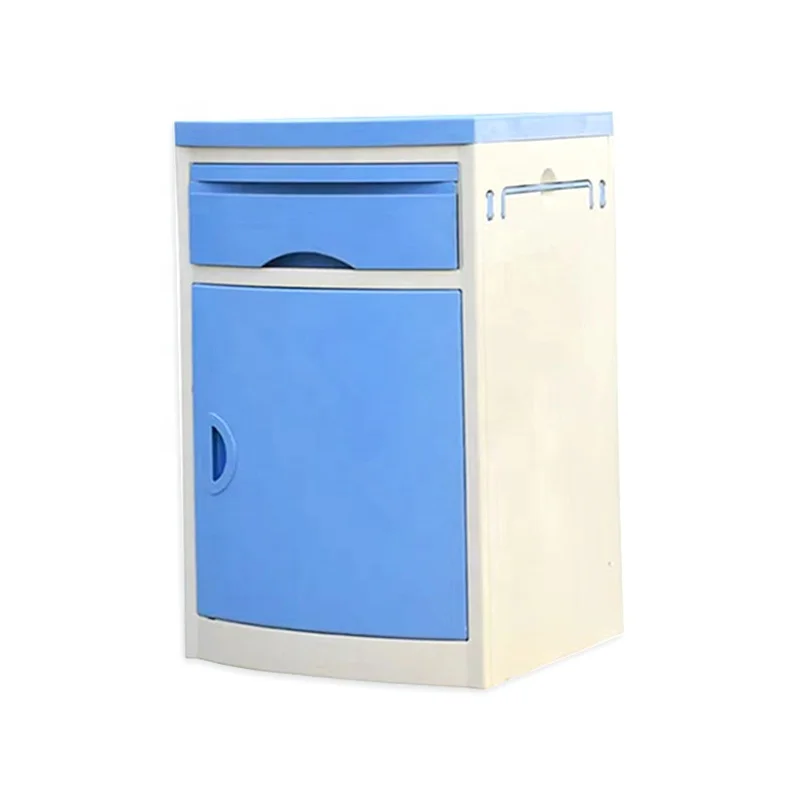 High Quality Hospital Storage Furniture Economic Hospital Bed Side Cabinet D1 ABS Plastic Medical Bed Side Cabinet