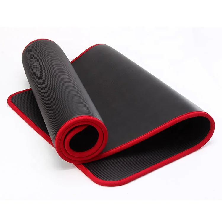 New Manufacture Pilates Custom 10mm High Quality Recycle Durable Double Color NBR Yoga Mat