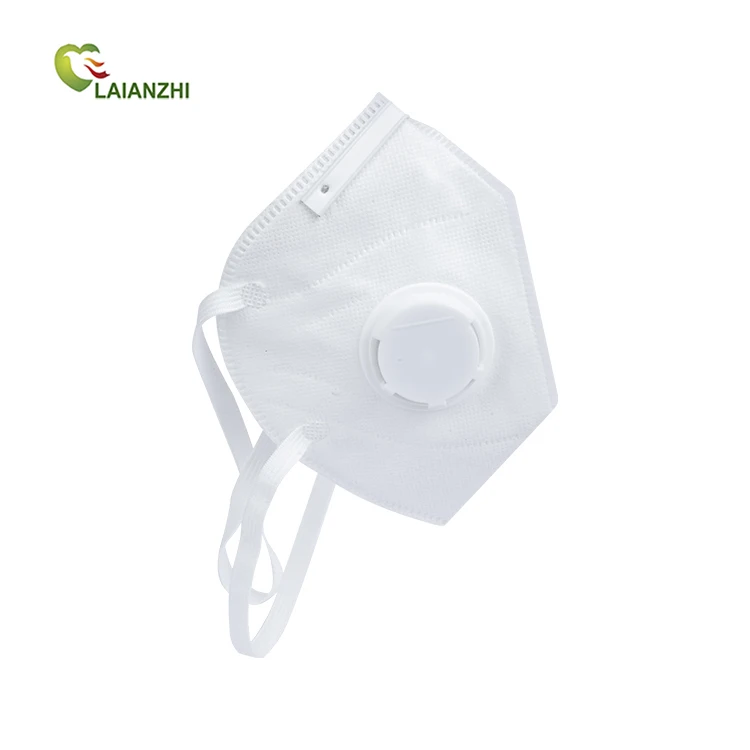 LAIANZHI KP312 Flat Fold  Respirator Mask with Valve Protective Dust Mask FFP3 Factory Price High Quality EN149 CE Protect
