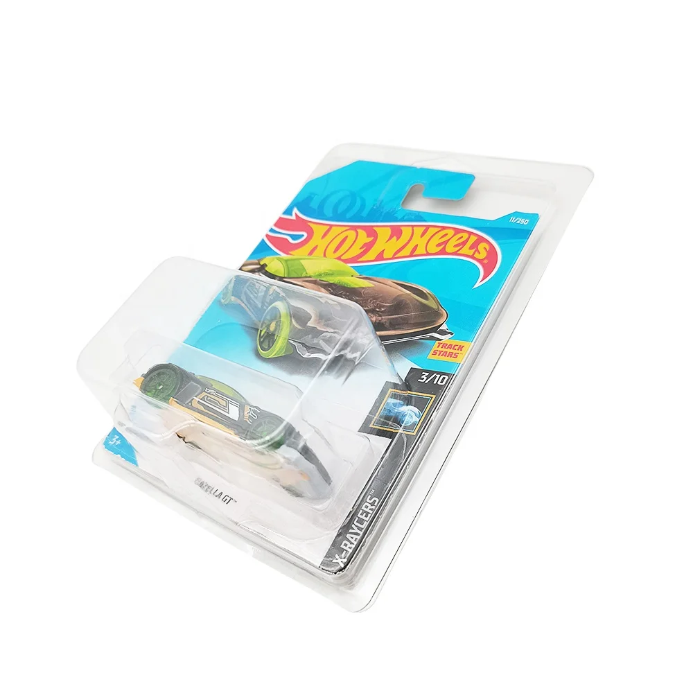Custom Plastic Hot Wheels Carded Cars Clamshell Protection Display Case