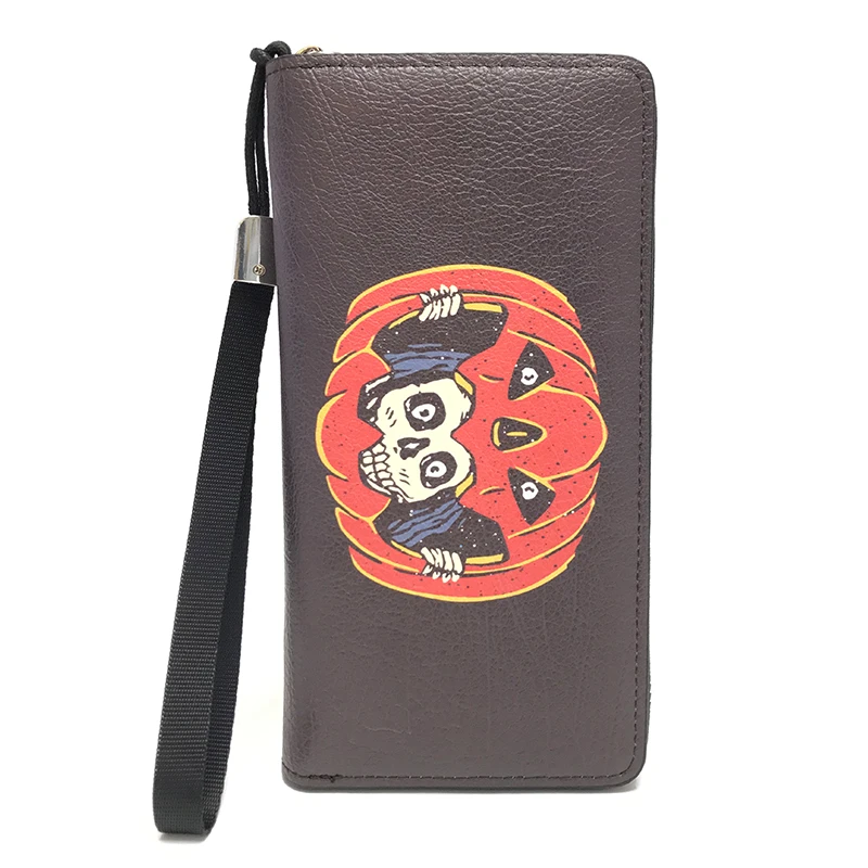 Halloween Style Pattern Wallet Long Zipper Multi Card Wallet Printed Handheld Wallet