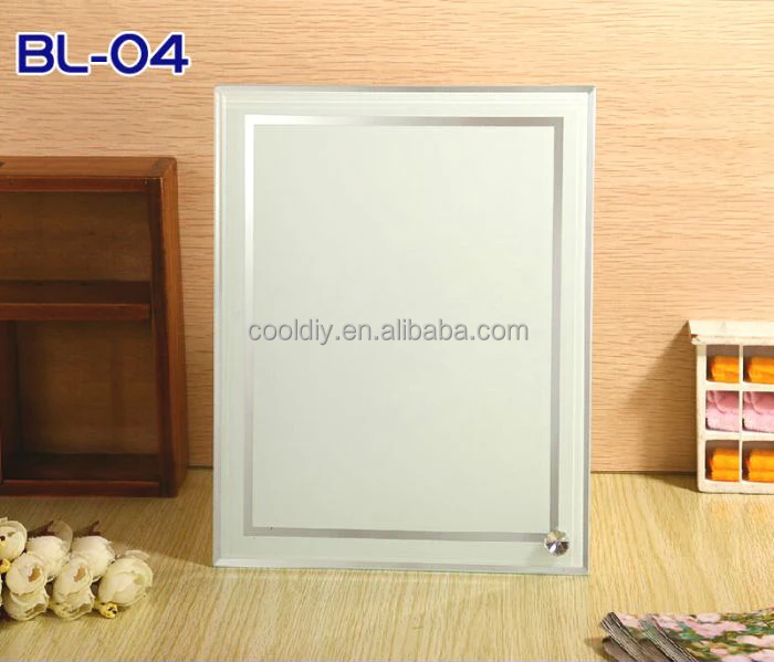 BL-04 сублимационная Стеклянная фоторамка