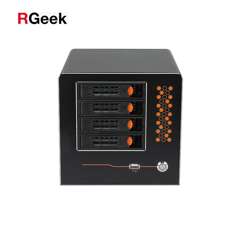 RGeek пользовательские NAS04A Nas чехол 4 Bay поддержка 3