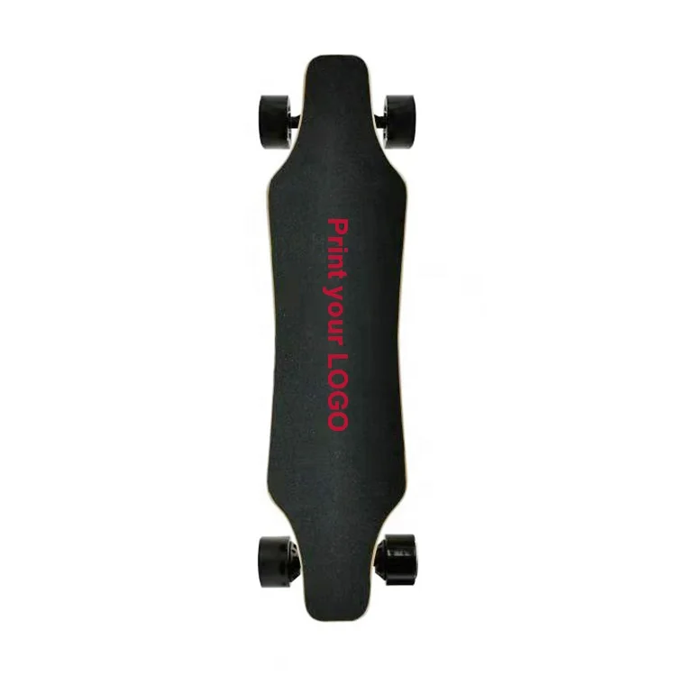 Street cruising longboard younsters riding 5A battery 37V 185W 4 wheels 90mm PU dual hub motors dec electric skateboard