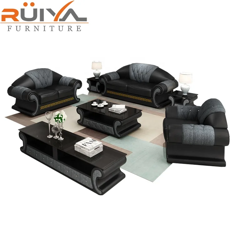 Ruiya Furniture Australia hot sell luxury design latest sale modern sectional sofa furniture set 123