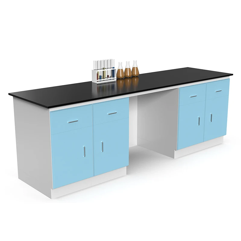 Lab furnitures Classroom lab equipment Lab workbench with reagents rack