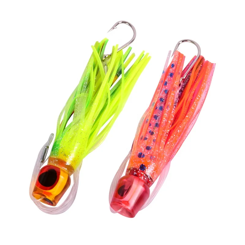 AGITEK Soft Lures Quality Tuna Trolling Fishing Lures PVC Octopus Skirt Soft Fishing Lures Soft Skirts Fishing Trolling Baits