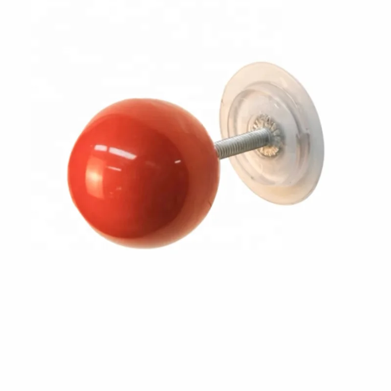 Red ball switch decorative small ornaments wall stickers socket arcade rocker ball paste nut