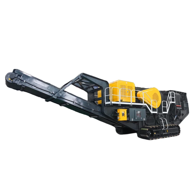 Crawler Stone Crushing Machine Plant Jaw Impact  Mobile Crusher For Limestone  Granite Construction Waste Basalt