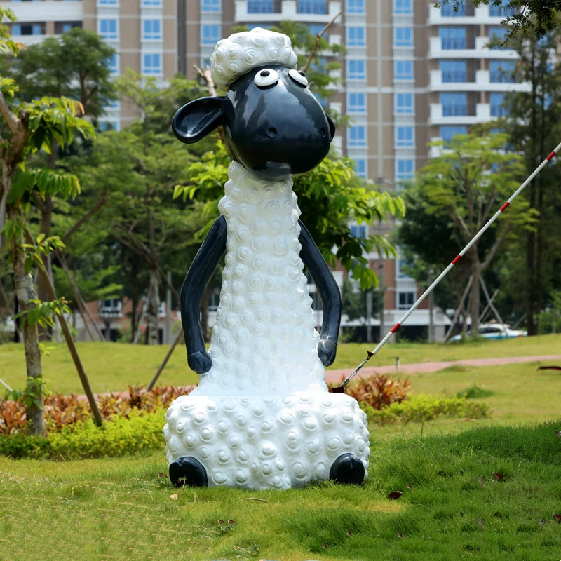 Garden animal sheep seat sculptures large sculptures art sculpture
