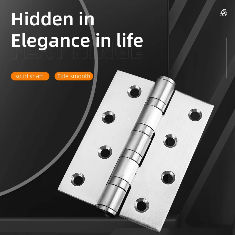Popular 4 Inch stainless steel Door Hinge Flat Head Furniture Hinge