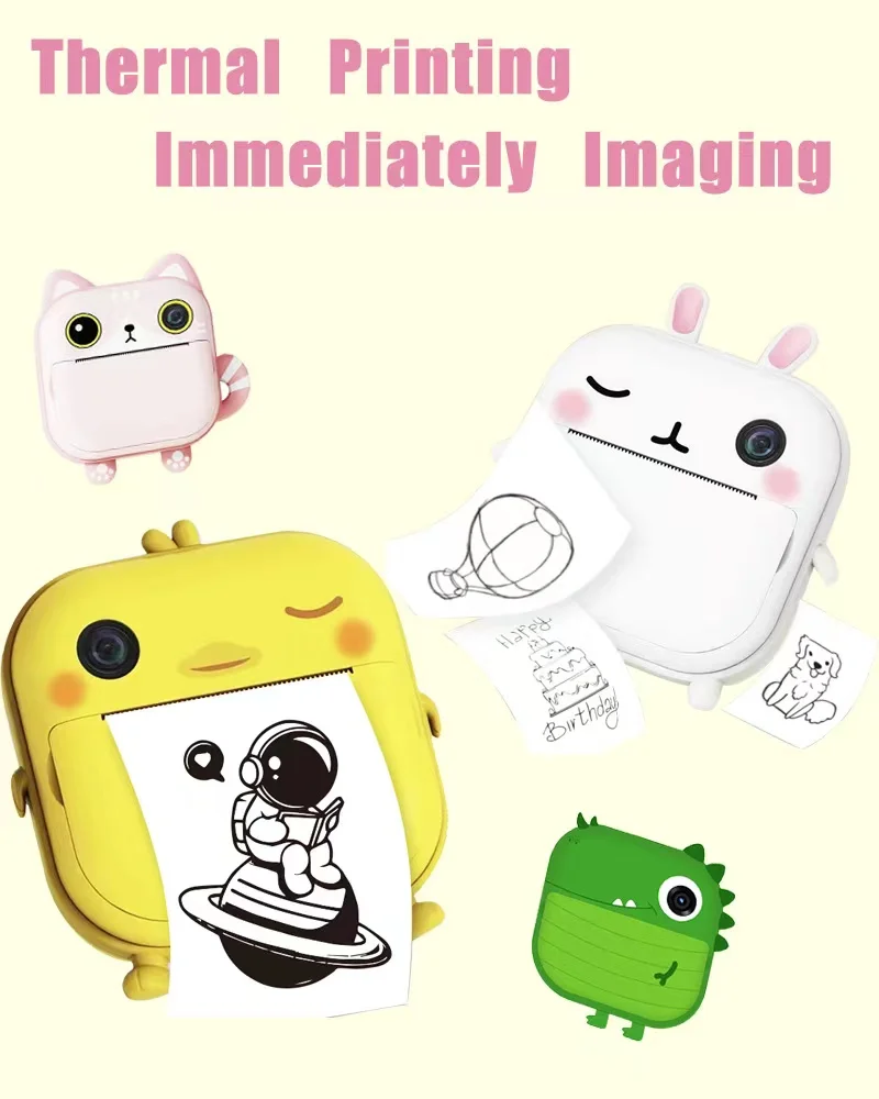 2023 New Top Seller Mini Printer Portable Digital Photo Thermal Label Printer for Children Gifts Pocket Thermal Printer