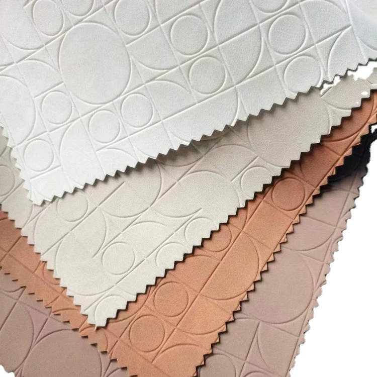 New Product Double Color Classic Pattern PVC Leather For Car Seat Luggage Leather