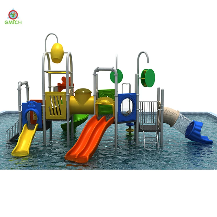 Hot sale children outdoor playground kids water play equipment water slide pool park equipment