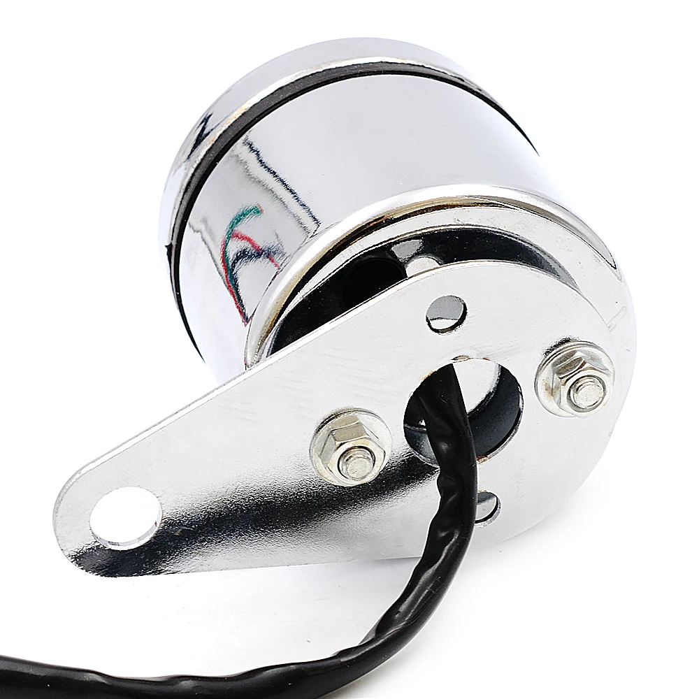 Factory cheap price motorcycle round RPM electrochromism led digital display tachometer