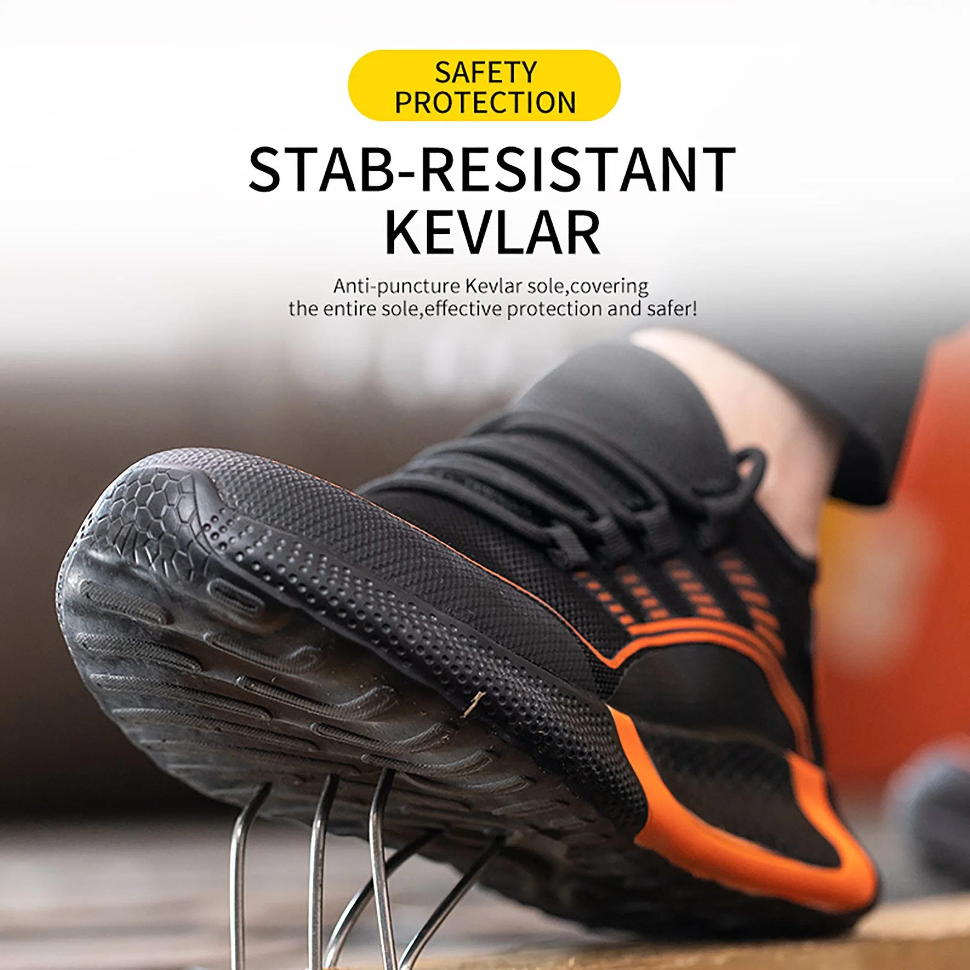 2023 High Quality Safety Shoes Lightweight workshop Outdoor Work Wood land Men Casual Safety Shoes
